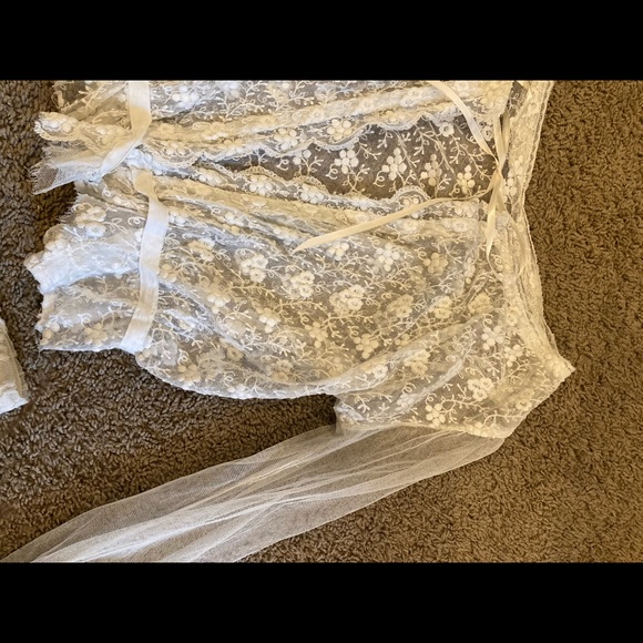 GENUINE Edwardian Era 2 piece gossamer set - Picture 9 of 13